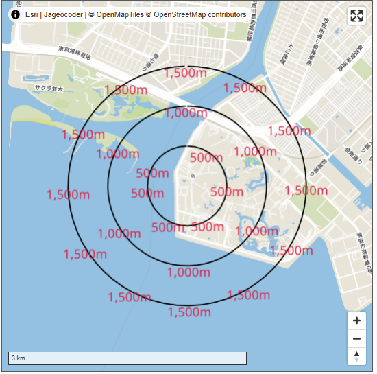 等距離円ツール